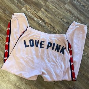 LOVE PINK large sweat pants, warn